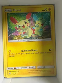 Plusle 33/73 Common Shining Legends Pokemon Near Mint - Image 1