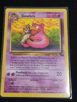 SLOWBRO 43/62 Uncommon Fossil Pokemon Unlimited Moderately Played - Image 1