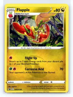 Flapple SWSH189 Black Star Promo Holo Pokemon TCG - Image 1
