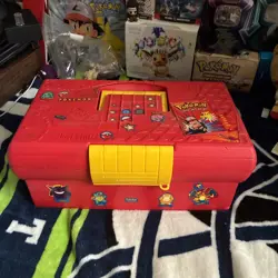 Vintage Pokemon Suncast Just Stuff Collector Card Case Tackle Box Organizer - Image 1