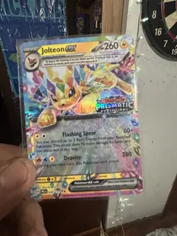 Pokemon TCG Jolteon ex 030/131 Prismatic Evolutions Stamped Promo Sealed - Image 1