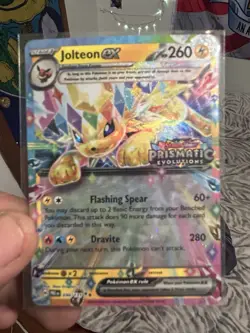 Pokemon TCG Jolteon ex 030/131 Prismatic Evolutions Stamped Promo Sealed - Image 2