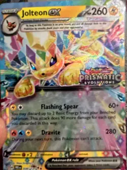 Pokemon TCG Jolteon ex 030/131 Prismatic Evolutions Stamped Promo Sealed - Image 3