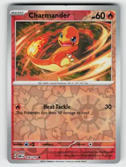 Charmander 026/197 Obsidian Flames C Reverse Holo NM/M Pokemon - Image 1