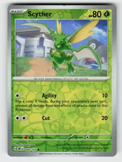 Scyther 004/197 Obsidian Flames C Reverse Holo NM/M Pokemon - Image 1