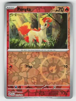 Ponyta 19/142 Stellar Crown C Reverse Holo NM/M Pokemon - Image 1