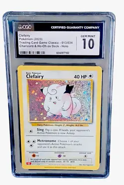 Pokemon Clefairy CGC 10/ Trading Card Game Classic (Read Description) 🔥🔥 - Image 1