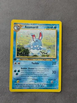 Pokemon TCG: Azumarill 2/111 Neo Genesis Rare Holo 1st Edition - LP - Image 1