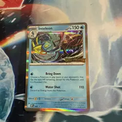Pokemon Inteleon 002 Mega Evolution Prerelease Staff Promo Card Holo - Image 1
