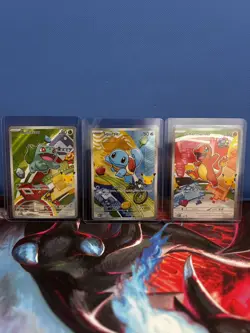 Pokemon TCG First Partner Kanto Starter Illustration Rare Promo Lot - Image 1