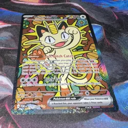 Pokemon TCG Meowth ex 121/088 Perfect Order Special Illustration Rare Holo - Image 1