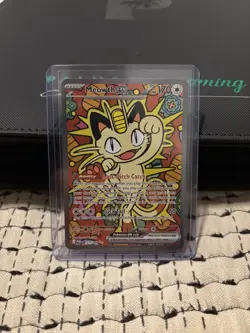 Meowth ex 121/088 Perfect Order Special Illustration Rare Holo Pokemon - Image 1
