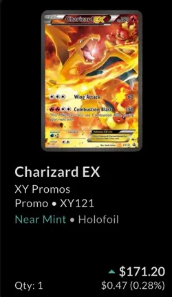 The Pokemon Company Pokemon TCG Charizard EX XY121 XY Promo Holo 180 HP EN - Image 3