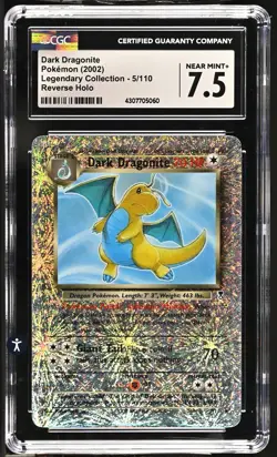 CGC 7.5 Dark Dragonite Legendary Collection 5/110 Reverse Holo Pokemon Card NM + - Image 1