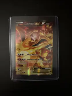 Pokemon TCG Charizard EX XY121 Black Star Promo Full Art Holo Card 2016 - Image 1