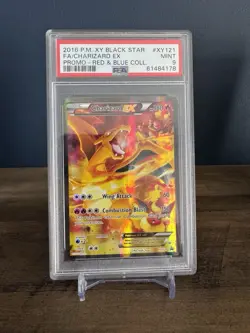 Pokemon TCG Charizard EX XY121 Black Star Promo Holo PSA 9 - Image 1