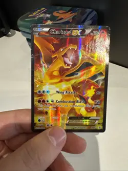 Pokemon TCG Charizard EX XY121 Holographic Black Star Promo 2016 HEAVY PLAY - Image 4