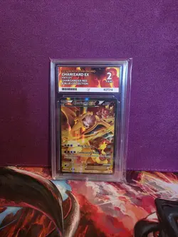 Pokemon TCG Charizard EX XY121 Black Star Promo Holo ACE 2 - Image 1