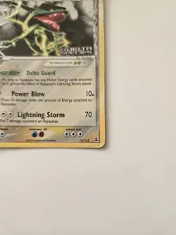 Rayquaza 13/113 EX Delta Species Stamped Reverse Holo Pokemon (HP) Clean Holo - Image 4