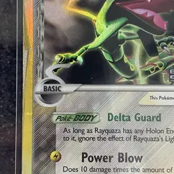Rayquaza 13/113 EX Delta Species Stamped Reverse Holo Pokemon (HP) Clean Holo - Image 3