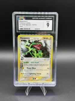 💥RAYQUAZA HOLO #13/113 Pokemon 2005 EX Delta Species CGC 9 Mint💥 - Image 1