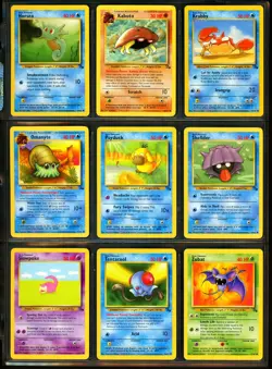 1999 Pokemon FOSSIL SET Unlimited Edition COMPLETE Uncommon Common Cards Lot NM - Image 4