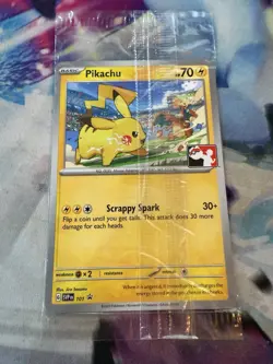 SEALED Pikachu SVP101 Black Star SV Promo Play League Pokemon Card TCG Mint - Image 1