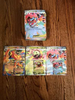Pokemon Ascended Heroes EX Box Promo Cards Full Set Jumbo x 3 + Normal x 3 NM - Image 1