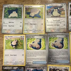 Lot Of 12 Snorlax Pokemon Cards - Image 2