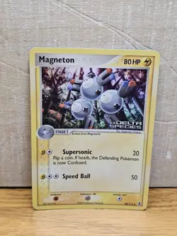 Magneton 48/113 EX Delta Species Reverse Holo Stamped Pokemon Card TCG - Image 1