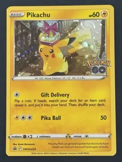 Pikachu SWSH234 Sword & Shield Promo Cards Holo Pokemon Single (Swirl) - Image 1