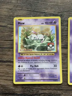 LP | Pokemon League Promo Trophy Mew Cards 1st-4th Place (Complete Set) - Image 3