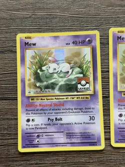 LP | Pokemon League Promo Trophy Mew Cards 1st-4th Place (Complete Set) - Image 5