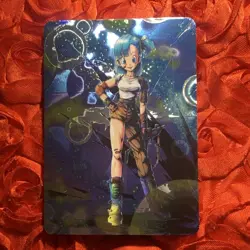 Bulma DRAGON BALL Z STARLIGHT Goddess Waifu Anime ACG Holo Girl Card - Image 1
