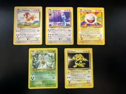 Pokemon Base Set Wizards of the Coast Lot 5 Cards Beedrill Electabuzz Electrode - Image 1