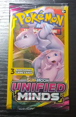 Pokemon TCG Sun & Moon Unified Minds Booster Pack Artset /4 Packs/3 Cards/Pack - Image 3