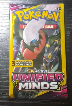 Pokemon TCG Sun & Moon Unified Minds Booster Pack Artset /4 Packs/3 Cards/Pack - Image 4
