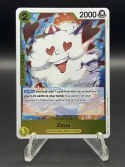Zeus OP11-106 Rare One Piece A Fist of Divine Speed Foil English - Image 1