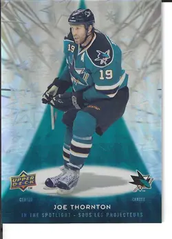 2009-10 UPPER DECK MCDONALDS HOCKEY "IN THE SPOTLIGHT" #IS3 JOE THORNTON HOF - Image 1