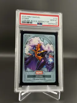 2025 Topps Mint Marvel - Storm #112 Chrome Black Refractor /10 GEM PSA 10 - Image 1