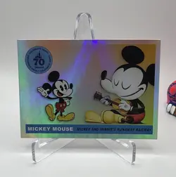 Topps Disney 100 2023 Mickey Mouse Insert Non-Sport Card T55-10 Runaway - Image 1