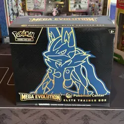 Mega Evolution Base Pokemon Center Elite Trainer Box ETB - Lucario - Sealed - Image 1