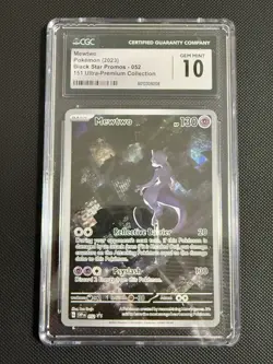 Gem Mint 10 Mewtwo 052 Sv: Scarlet & Violet Promo Cards Holo CGC Slab - Image 1