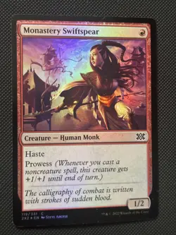 Monastery Swiftspear 119 Common Double Masters 2022 Magic: The Gathering Foil LP - Image 1