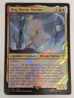 Mog, Moogle Warrior (Surge Foil) Commander: Final Fantasy - MTG RARE - Image 1