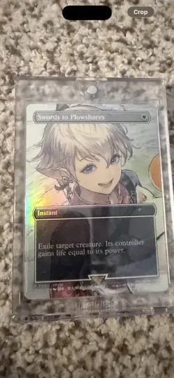 Swords To Plowshares (Borderless) Final Fantasy Foil Promo - FFXIV MTG - NM - Image 3