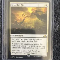 Wizards of the Coast MTG Sigarda's Aid EMN Enchantment White Rare Reg Eng #041 - Image 1