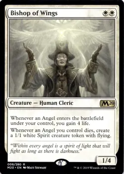 Bishop of Wings M20 #8 Rare Core Set 2020 Magic: The Gathering Near Mint - Image 1