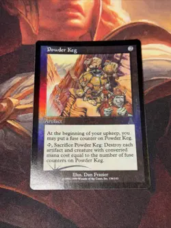 Powder Keg x1 Mtg Urza's Destiny Lp Foil Print Line - Image 1