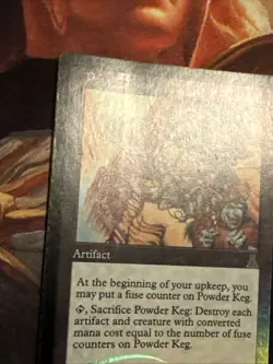 Powder Keg x1 Mtg Urza's Destiny Lp Foil Print Line - Image 2